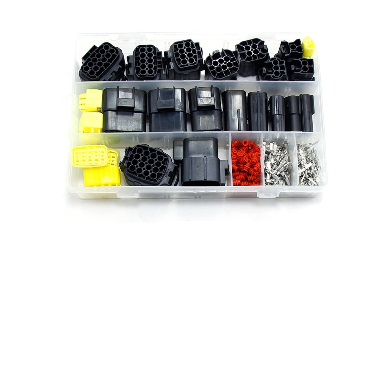 Artemisia Kit di connettore del Cavo Elettrico Serie da 1,8 mm con guarnizioni in Gomma 1/2/4/4/6/8/10/12/16 Pin Pin Auto Auto Impermeabile Plug Imbracatura (Color : 70x16Y 284pcs)
