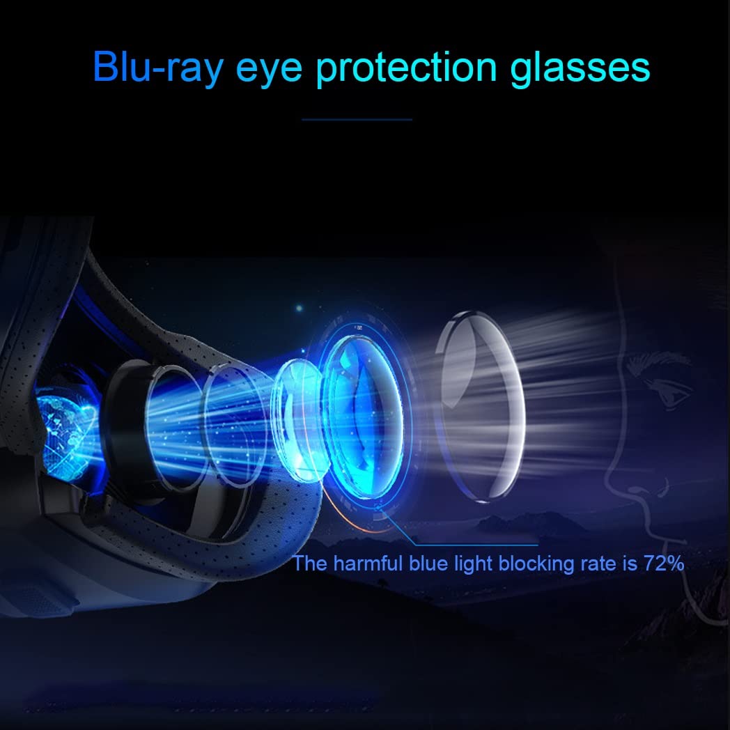 Occhiali VR, Visore Realtà Virtuale, Cuffie 3D VR Compatibile con Tutti Gli, Lente Regolabile per Film e Giochi 3D, per iPhone 13 Pro Max/13 Pro/13/12/11, per Samsung Galaxy S21, Huawei, Xiaomi