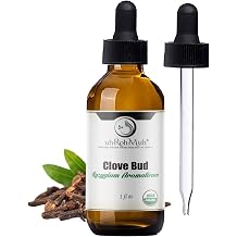 Clove Bud Organic Essential Oil - Steam Distilled 100% Pure Syzygium Aromaticum Clove Oil for Diffuser, Aromatherapy, Massage, DIY Skincare Hair Care, Warm Spicy Aroma Natural - Sri Lanka - 1 Fl Oz