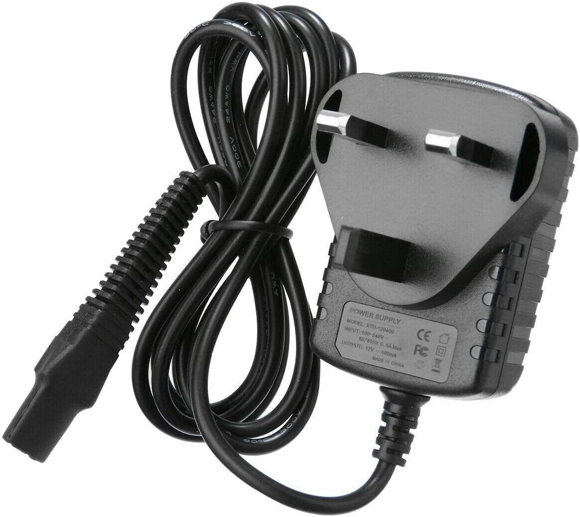 NEW! For Braun Series 3 310 Mens Shaver 3 pin UK Power Charger With Flexible Lead