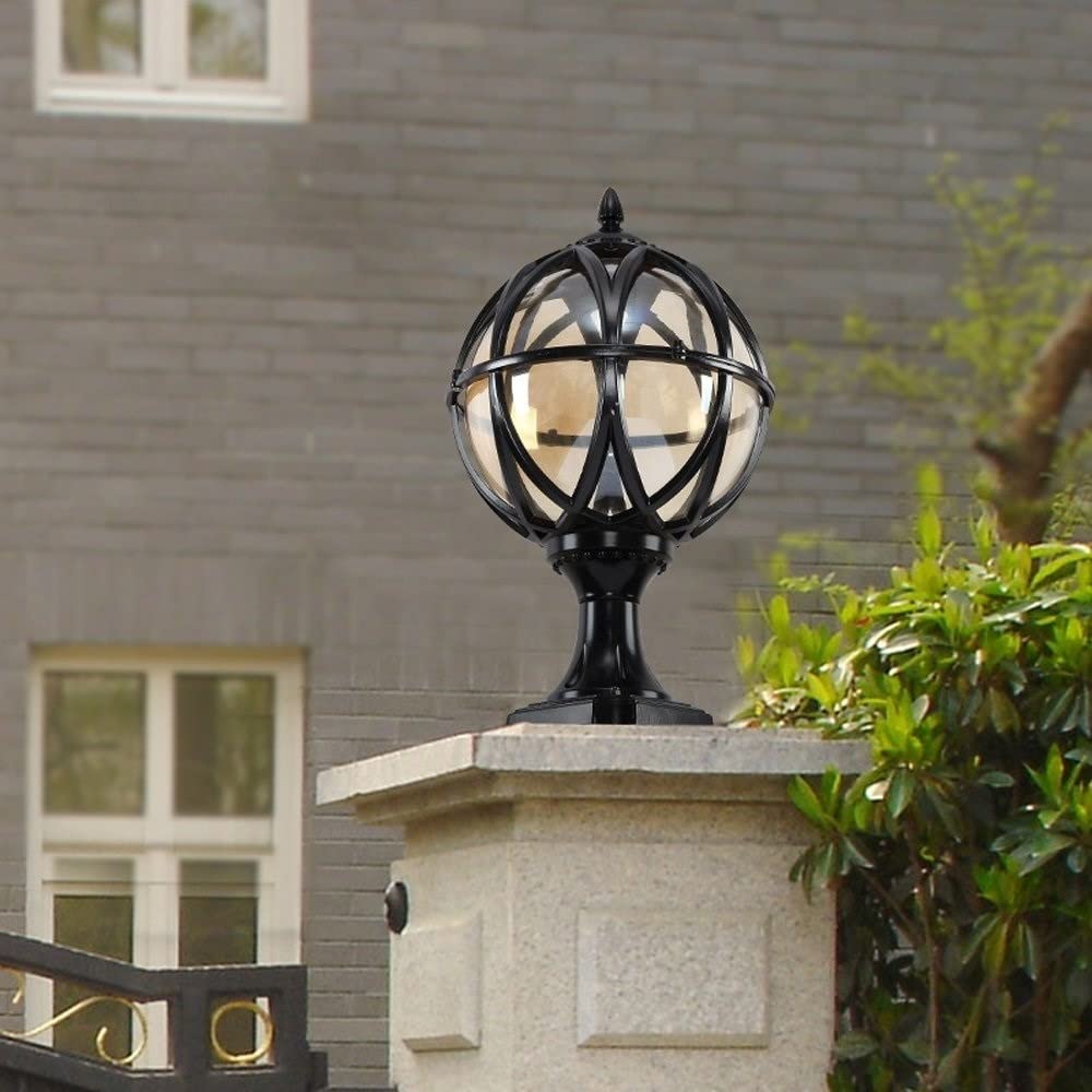 Zewnętrzna wodoodporna europejska lampa ogrodowa – dekoracyjna lampa ścienna do ścieżki, patio, dziedzińca, willi i basenu, stylowe lampiony, ogrody