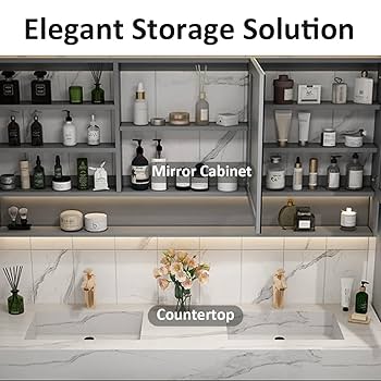 HK様710 Amazon.com: 80in Double Bathroom Vanity with Sink - Bathroom