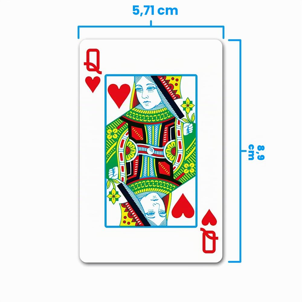 Copag WSOP World Series of Poker 2023 - Juego de cartas de póquer 100% plástico, tamaño puente rojo/azul (índice regular)