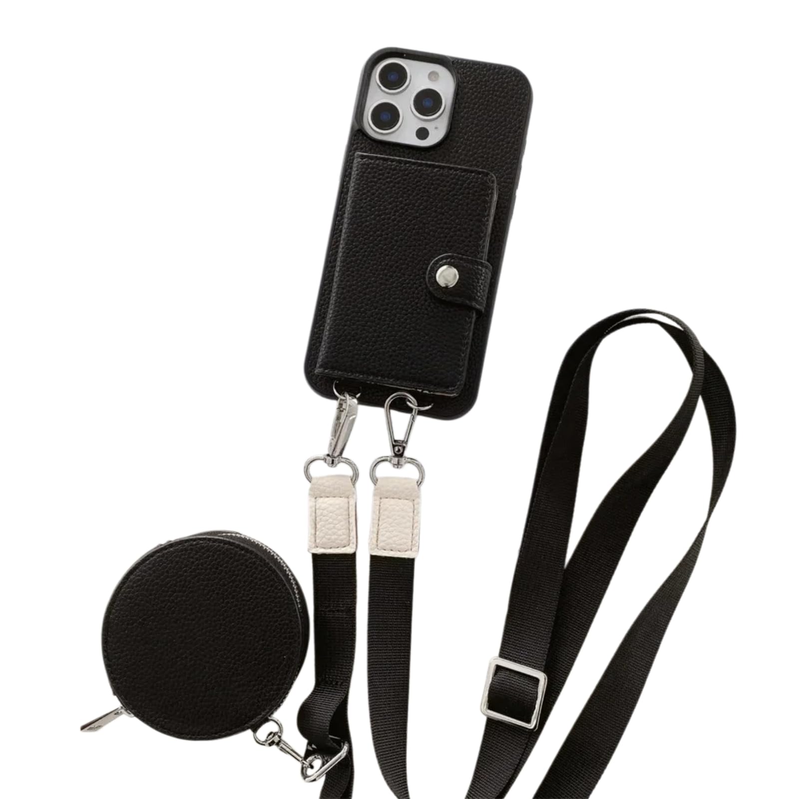 Funda móvil, Carcasa teléfono, Protector móvil Crossbody Cartera Tarjeta Ranura Moneda Bolso para 17 Aire 16 15 Más 14 13 12 11 Pro MAX Cuero De La Cubierta del Teléfono