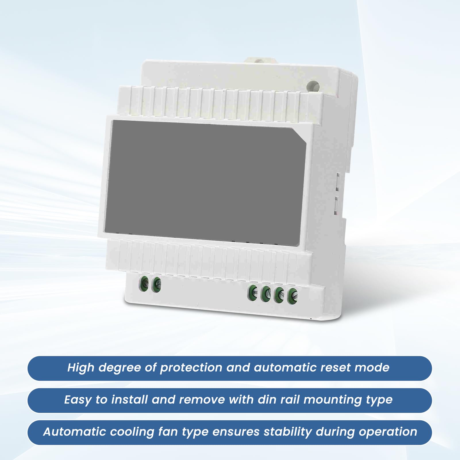 DR-60-12 Fuente de alimentación de riel DIN 100-240V 12V 5A 60W Salida única PWM Conmutación Fuente eléctrica Medio puente Fuentes de señal Equipos industriales(DR-60-12)