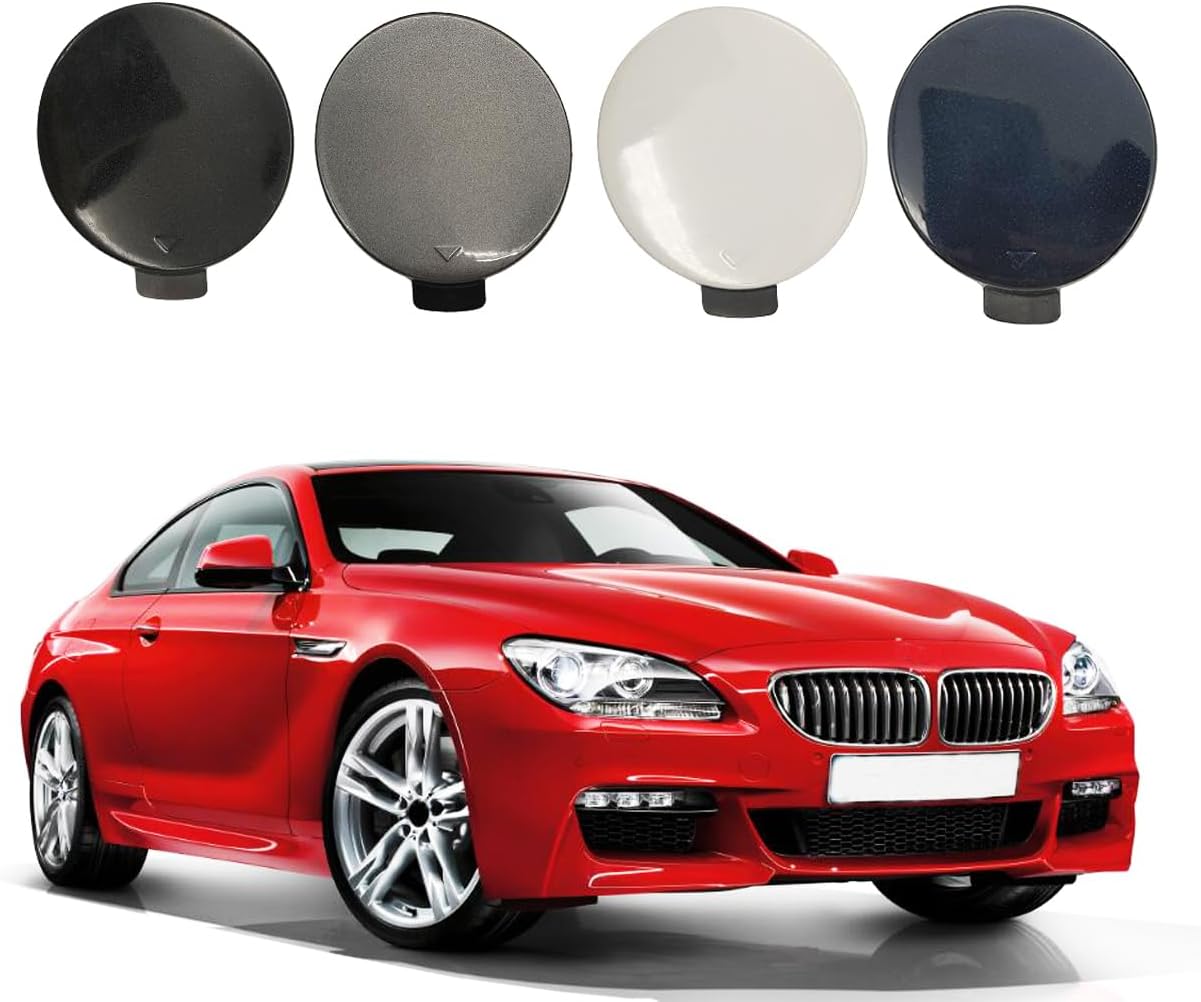 Front Bumper Tow Hook Cover Towing Eye Cap for BMW 6 F06 F12 F13 M-SPORT 2012-2018 (Grey)