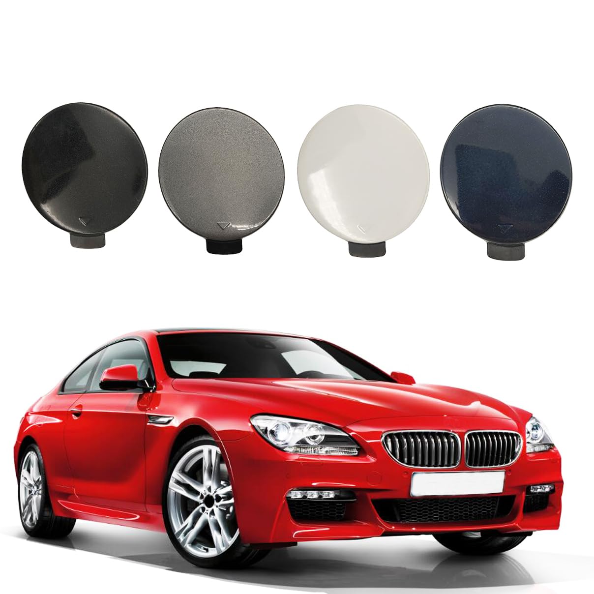 BMW 3 Series F30 F31 Front Bumper Tow Hook Cover - Right Passenger Side Red