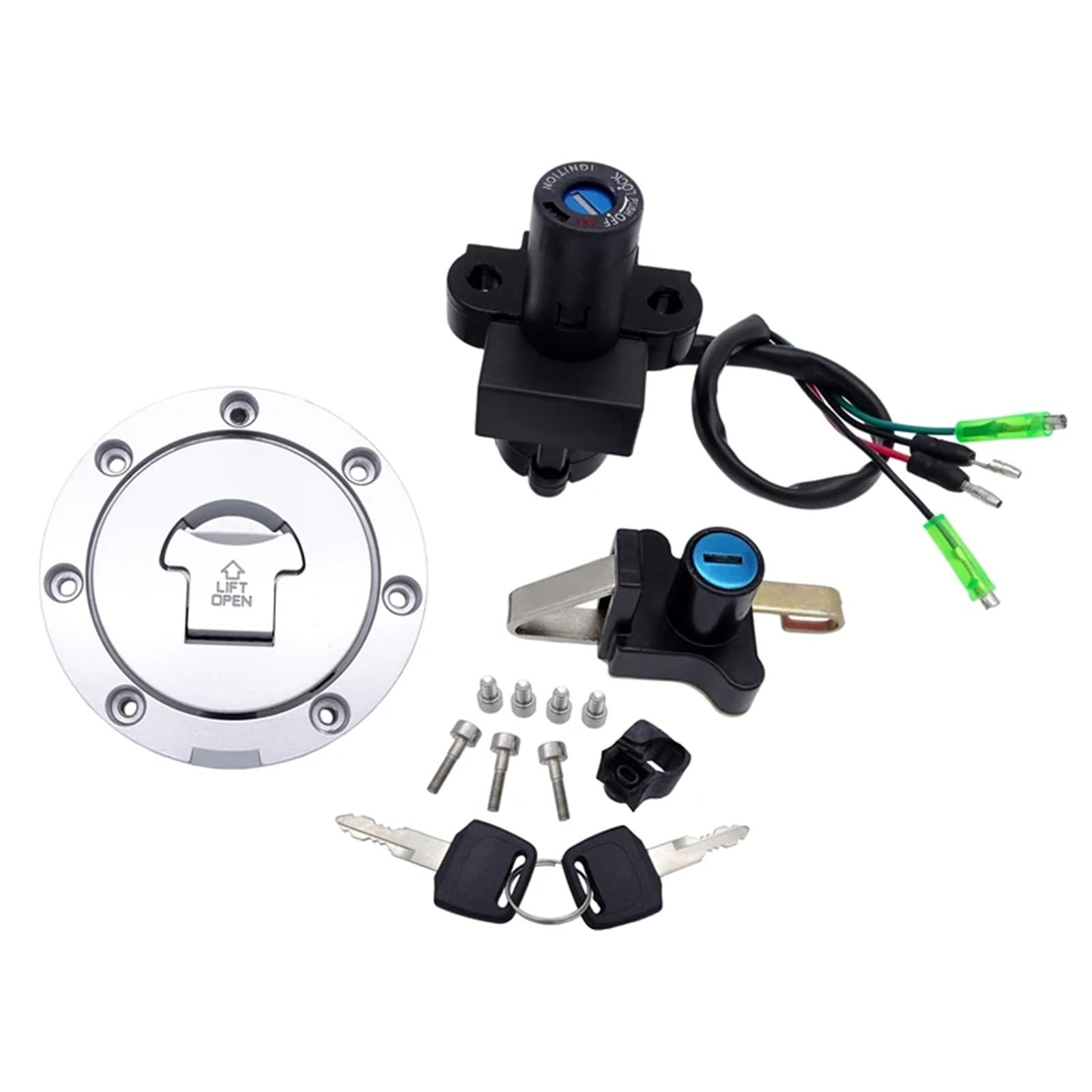 Moto Chiave Accensione Compatibile Con NSR125 1993-2004 Set Interruttori Accensione Motociclette Set Di Chiavi Di Blocco Dell'interruttore Di Accensione Interruttore Di Avviamento A Barilotto