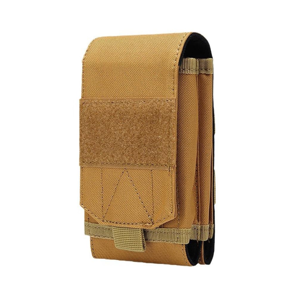 Phone Pouch, Compact Molle EDC Mobile Phone Holster with Hook & Loop Waterproof Unisex Waist Wallet for Belts Vests Backpacks