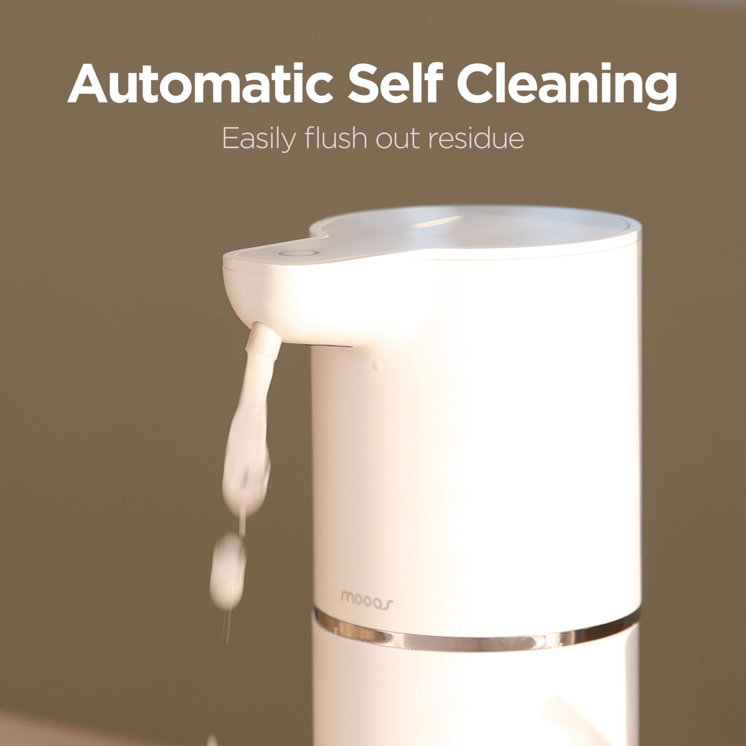 mooas Pure Wash Soft Bubble Dispensador automático de jabón de 340.2 g