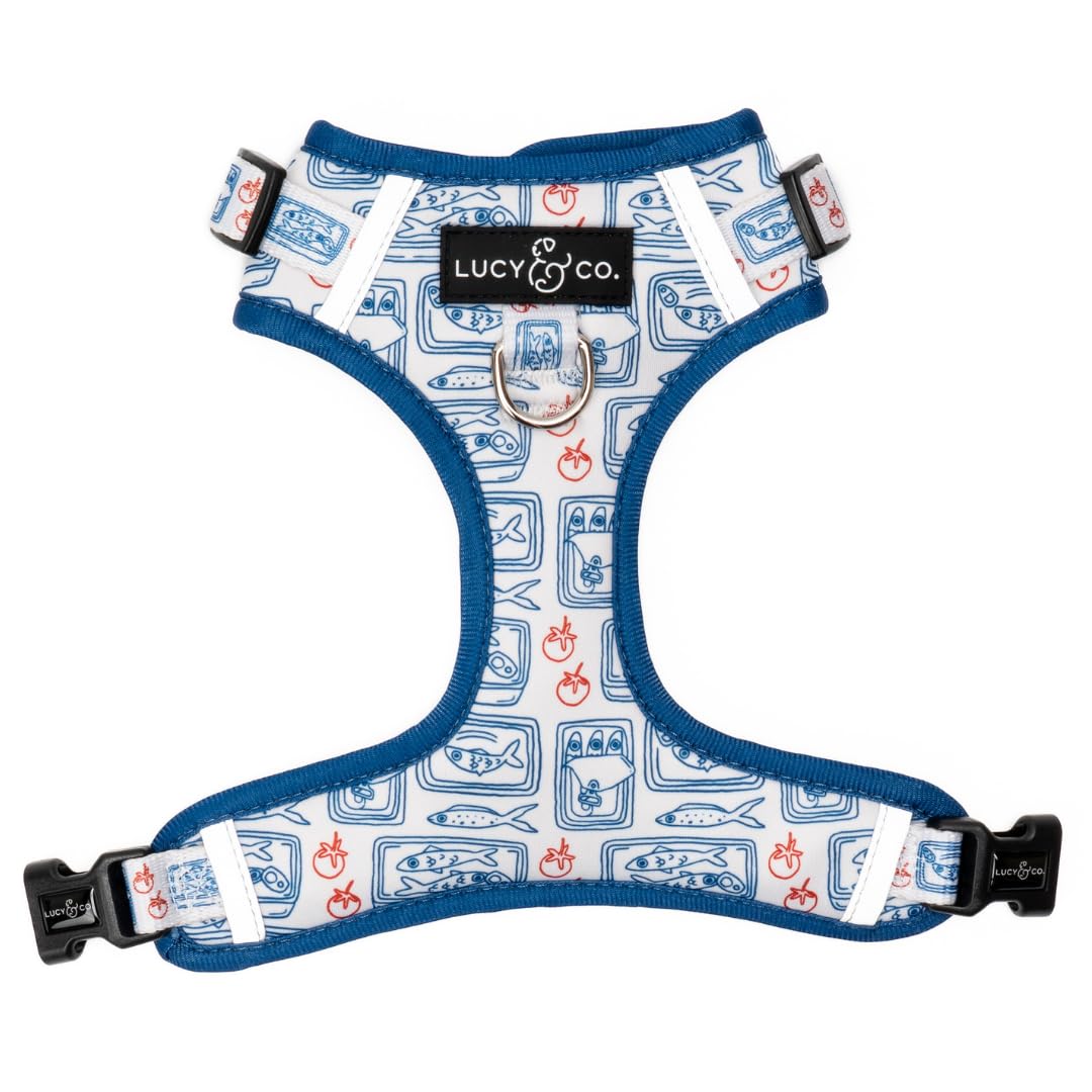 Lucy & Co. Tinned Fish No-Pull Dog Harness, Adjustable Front Clip Harness with Comfort Padding, X-Small โ image 1