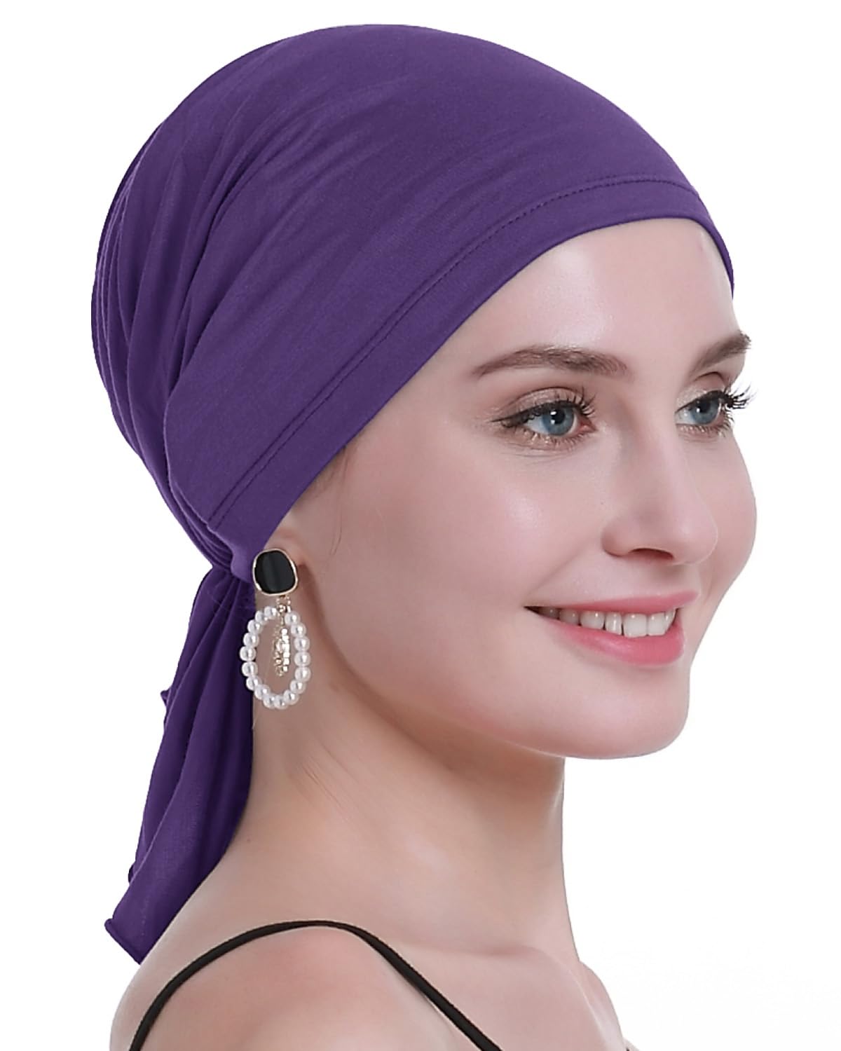 osvyo Bamboo Chemo Headscarf for Women Hair Loss – Cancer Slip On Headwear Turbans Sealed Packaging