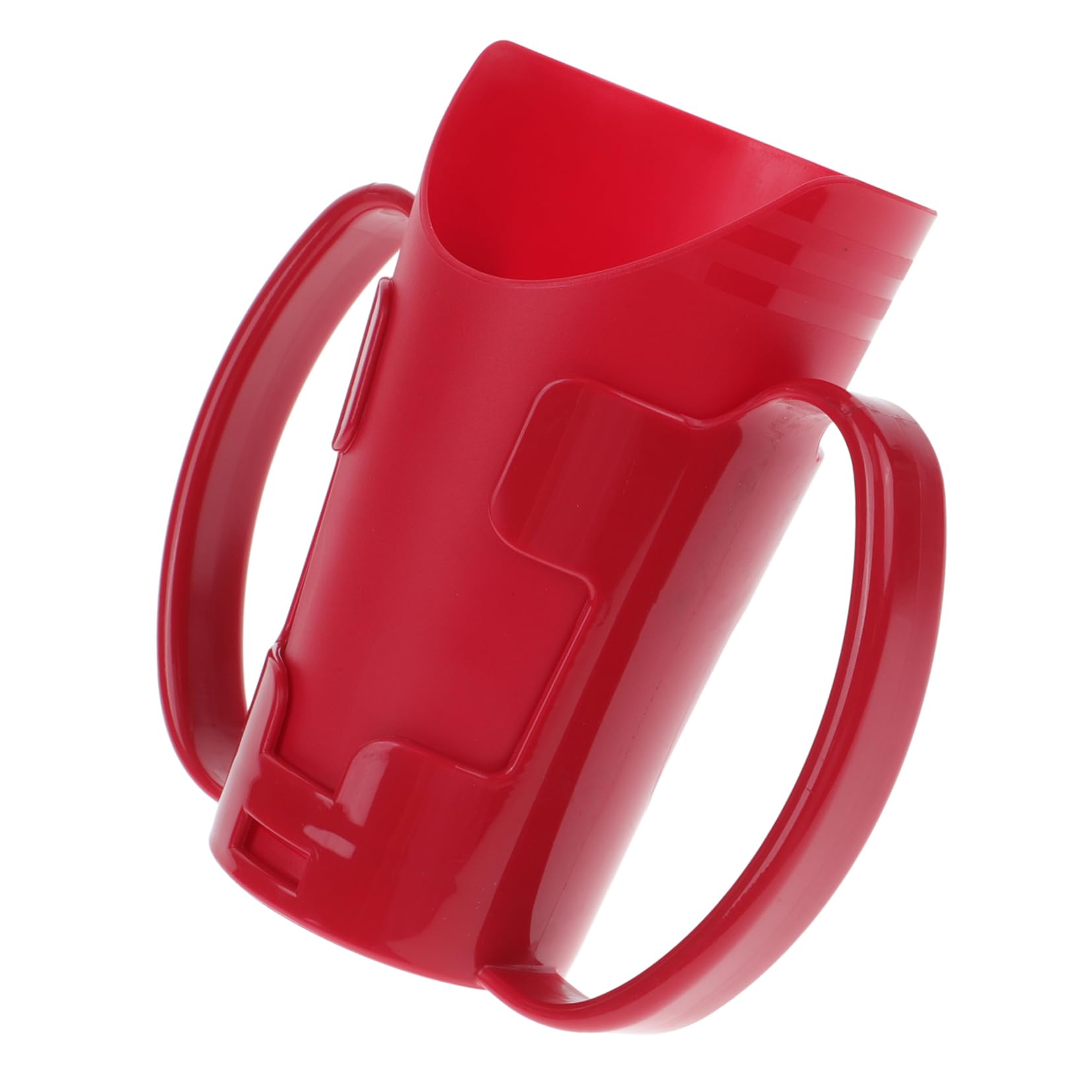 5piezas Taza De Alimentación Para Ancianos y Pacientes Diseño Antiderrame Vaso De Agua Inclinado Discapacidad y Embarazadas Color Rojo