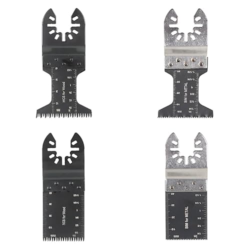 kimllier 48 hojas de sierra oscilantes multiusos de 1-3/8, 1-3/4 pulgadas, cuchillas de sierra oscilantes, accesorios para madera, metal y material