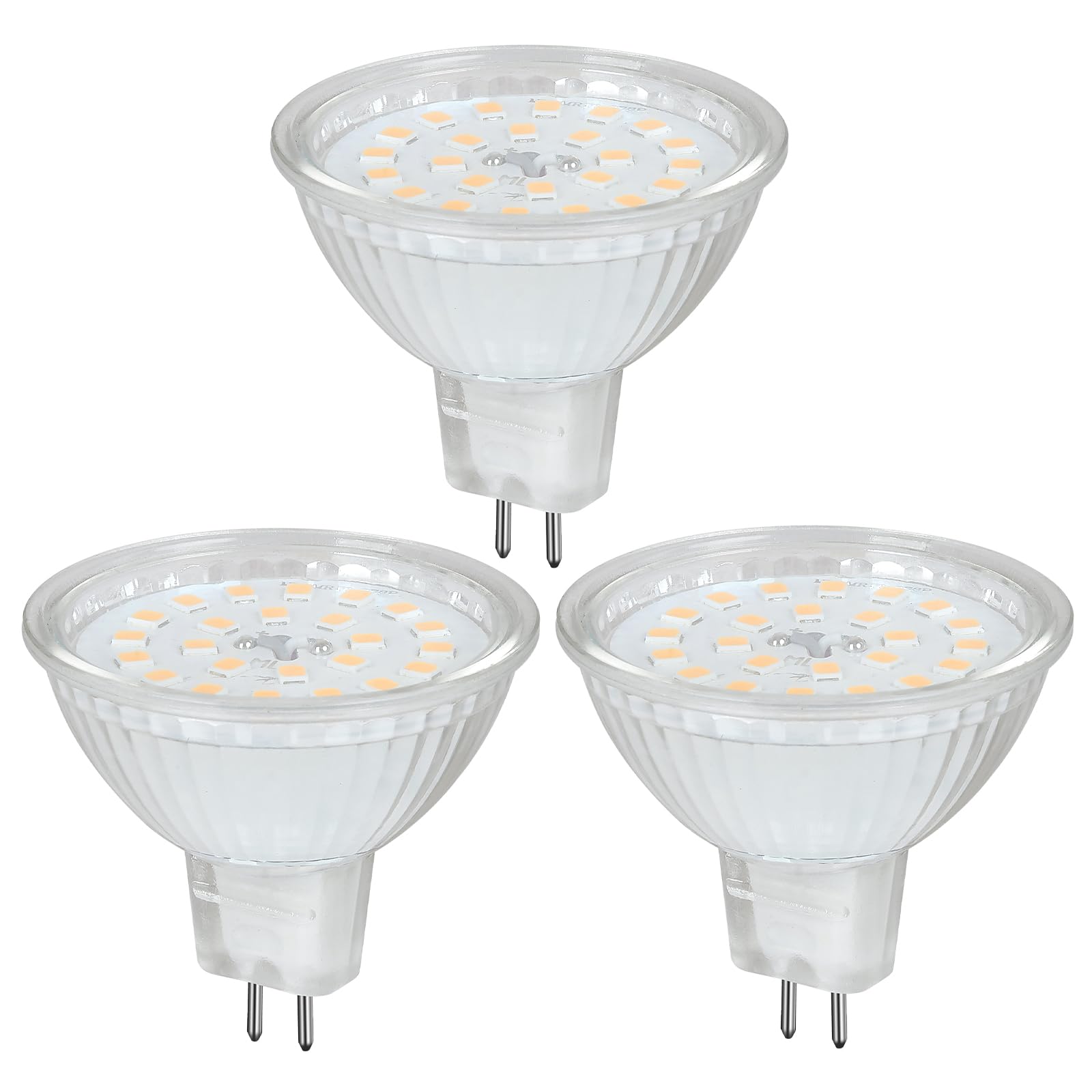 HCFEI 3er MR16 LED Leuchtmittel 12V, 4W Lampe Strahler Spot