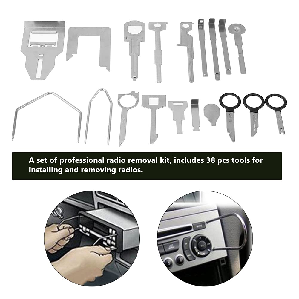 Set Smontaggio Autoradio 38 Pezzi - Attrezzi Universali Per Rimuovere Radio Auto E CD Player - Foto 6
