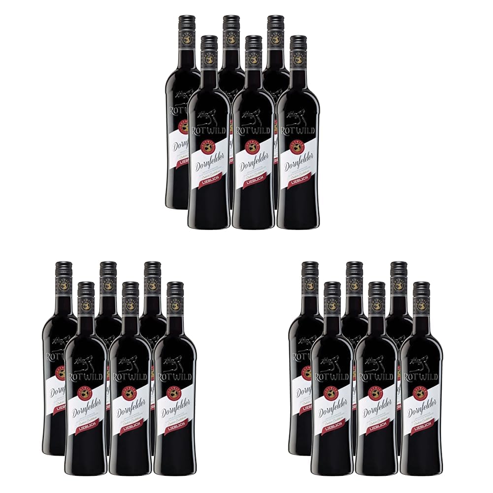 Rotwild Dornfelder QbA lieblich (6 x 0.75 l) (Packung mit 3)