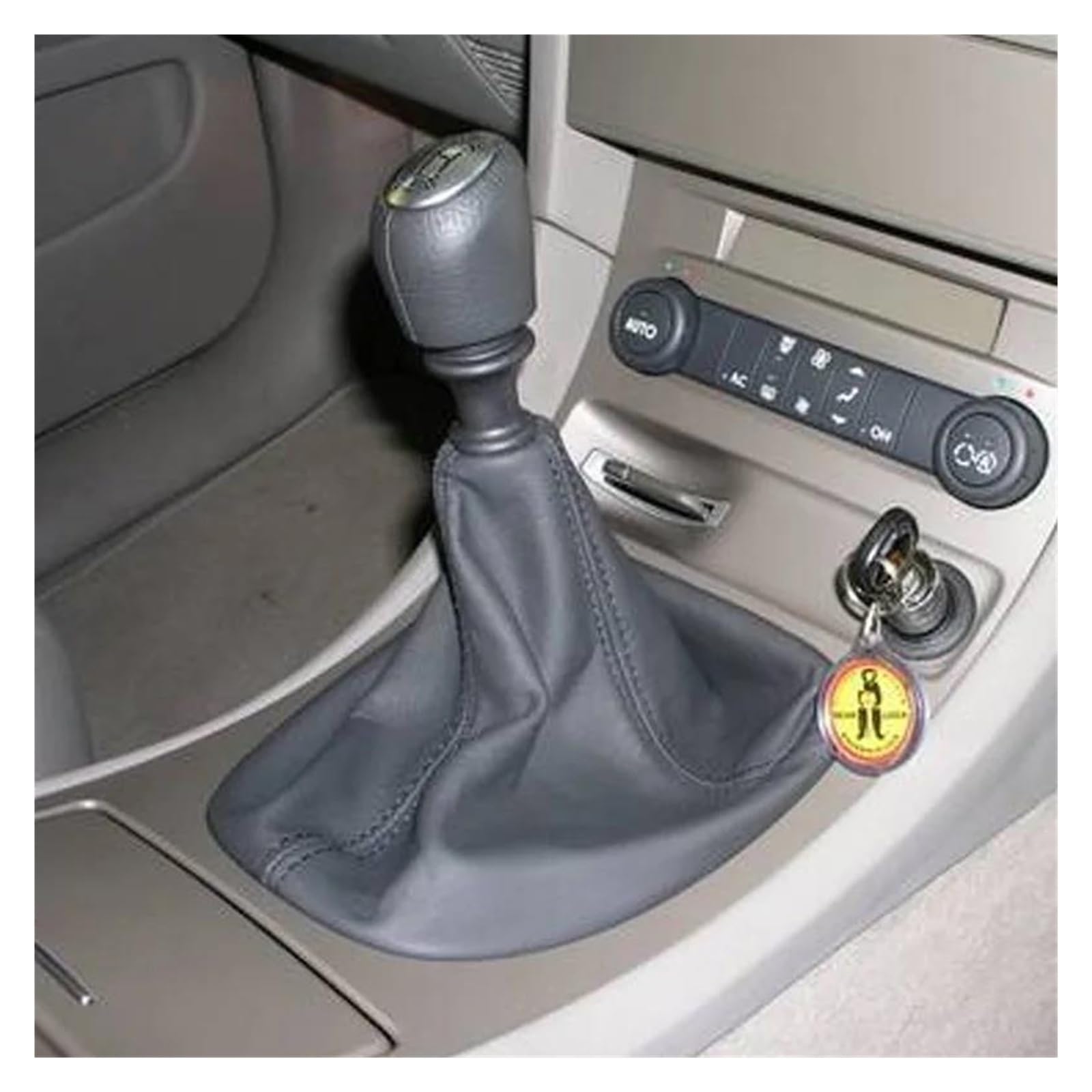 Pomo De Cambio Para Renault Vel Satis 2002-2019 - Palanca De Cambios De Cuero Con Acabado Cromado