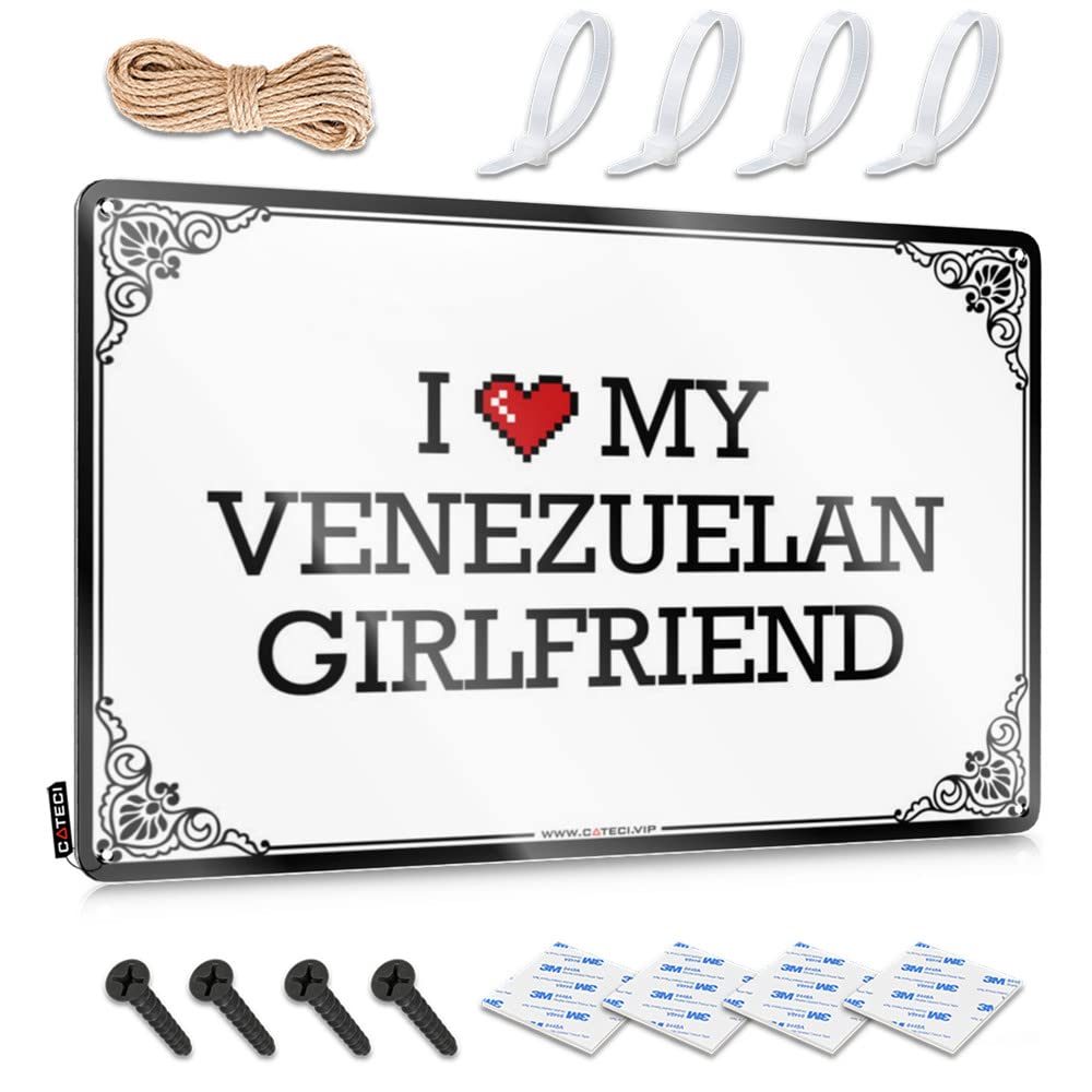 Plaques Americana Western Home Decor Home Decor - I Love My Venezuelan Girlfriend Haves Rustic Style Artwork For Campsite(30X40CM)