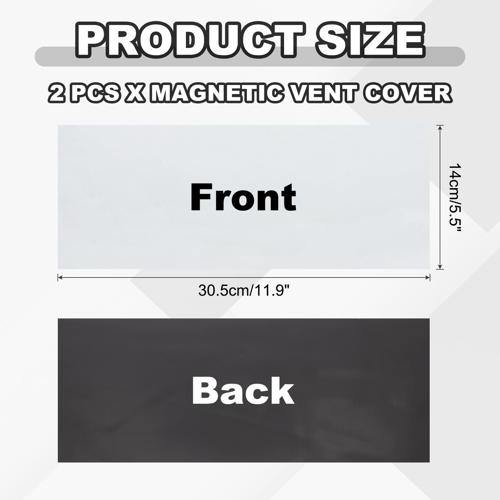 PATIKIL 305 x 140 mm Magnetic Vent Cover - Image 2