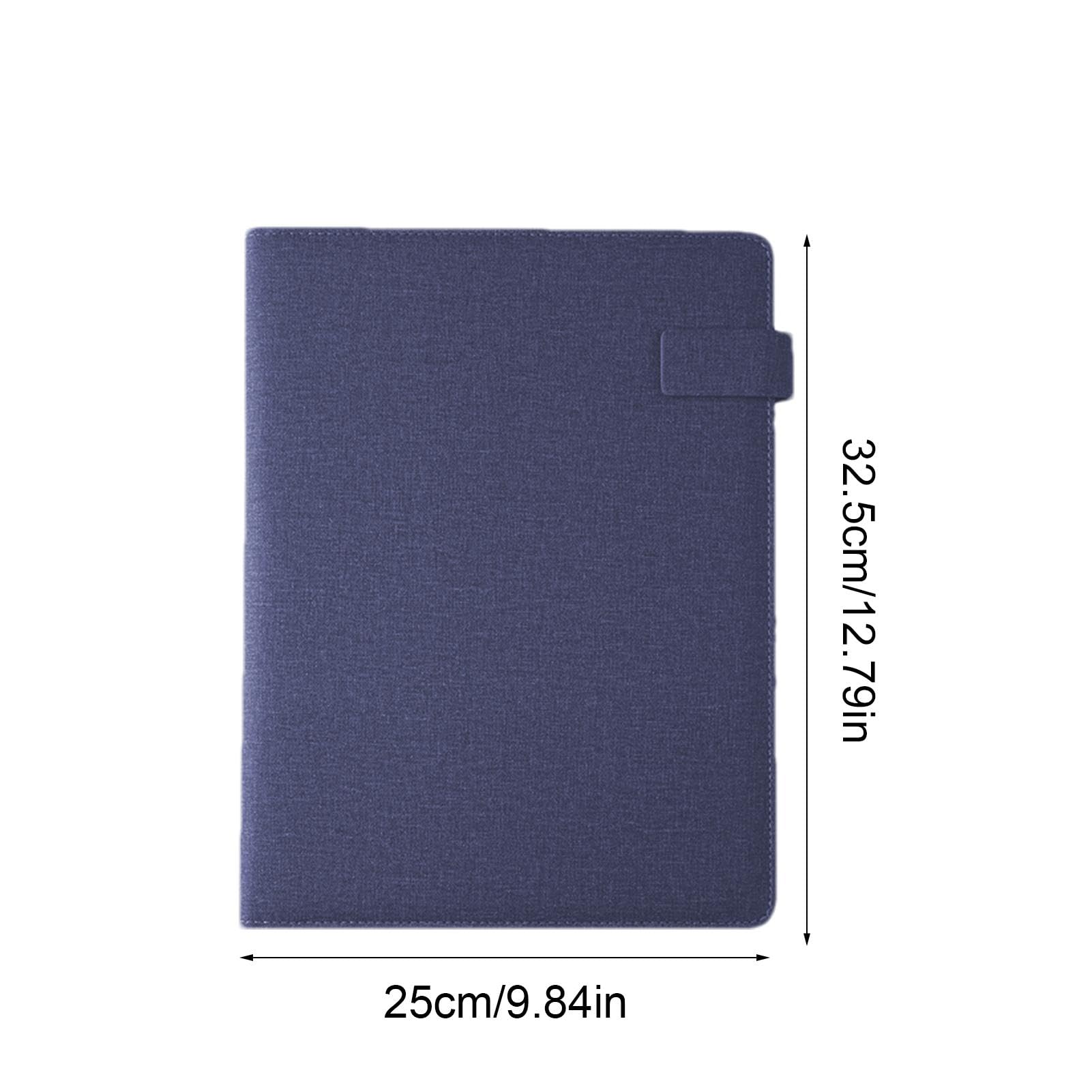 XIAOXIAOYU Padfolio Cuir PU Élégant – Organiseur Professionnel A4 Avec Support Téléphone, Poche Cartes & Bloc-Notes – Idéal Pour Réunions Et Business