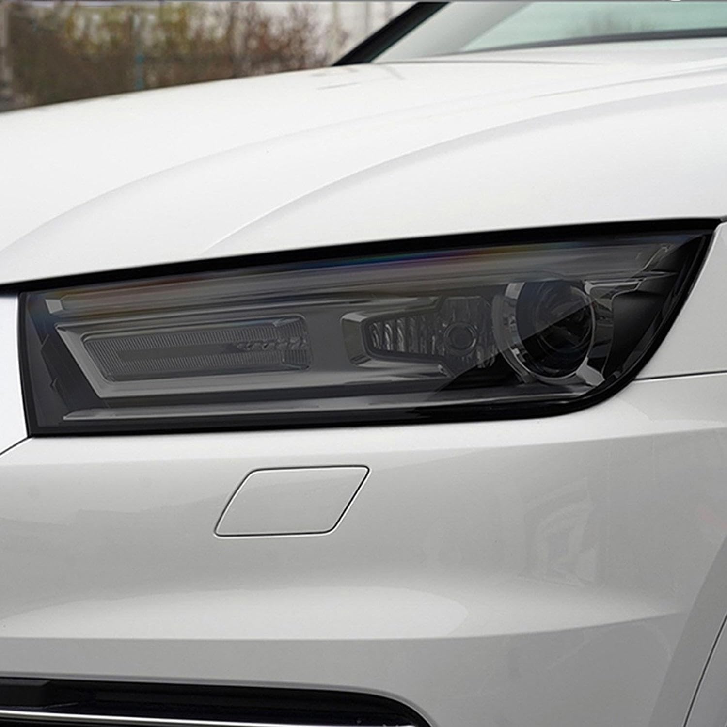 Car Headlight Protective Film Restoration Transparent Black TPU Sticker，for Audi Q5 SQ5 FY 8R 2009-2020