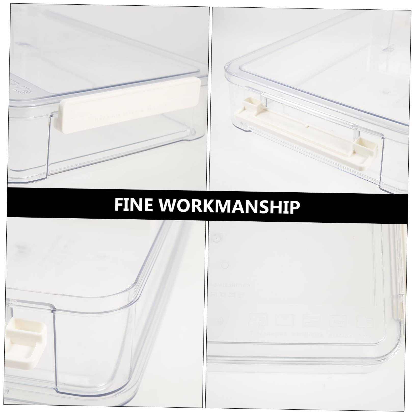 Pet Abs Dokumentenbox mit Griff Groß, Transparente für Schreibtisch