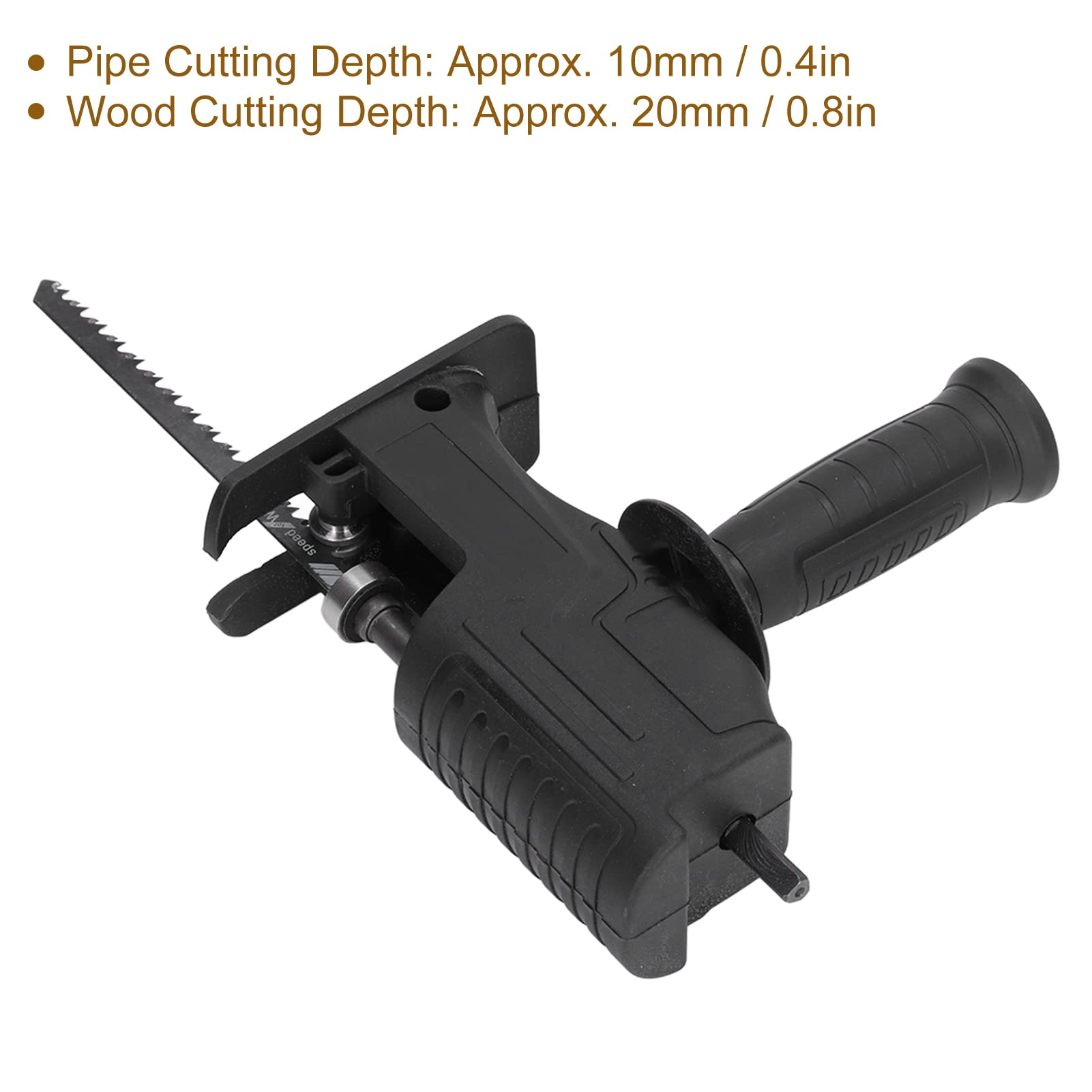 Adaptador de Sierra Recíproca Portátil Kit de Mango de Adaptador de Motosierra con Mango Ergonómico para Carpintería