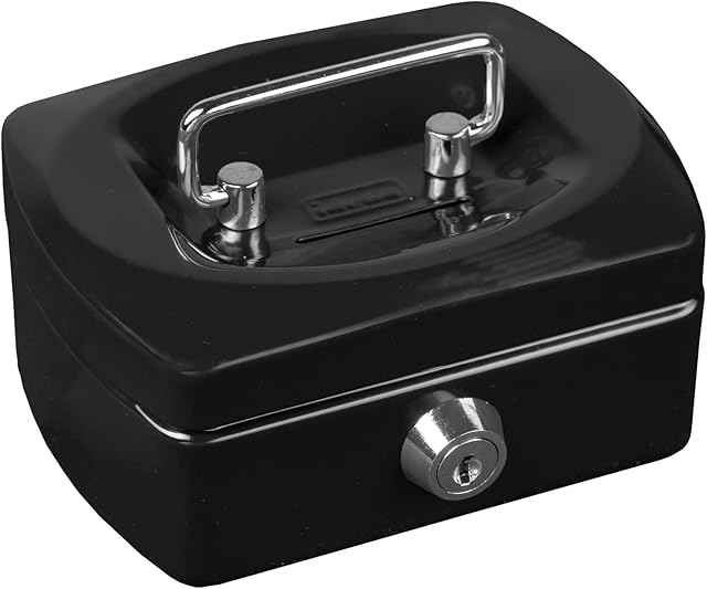 Idena 50031 - Kasa Mini, wymiary 125 x 95 x 60 mm, kolor czarny, 1 szt.