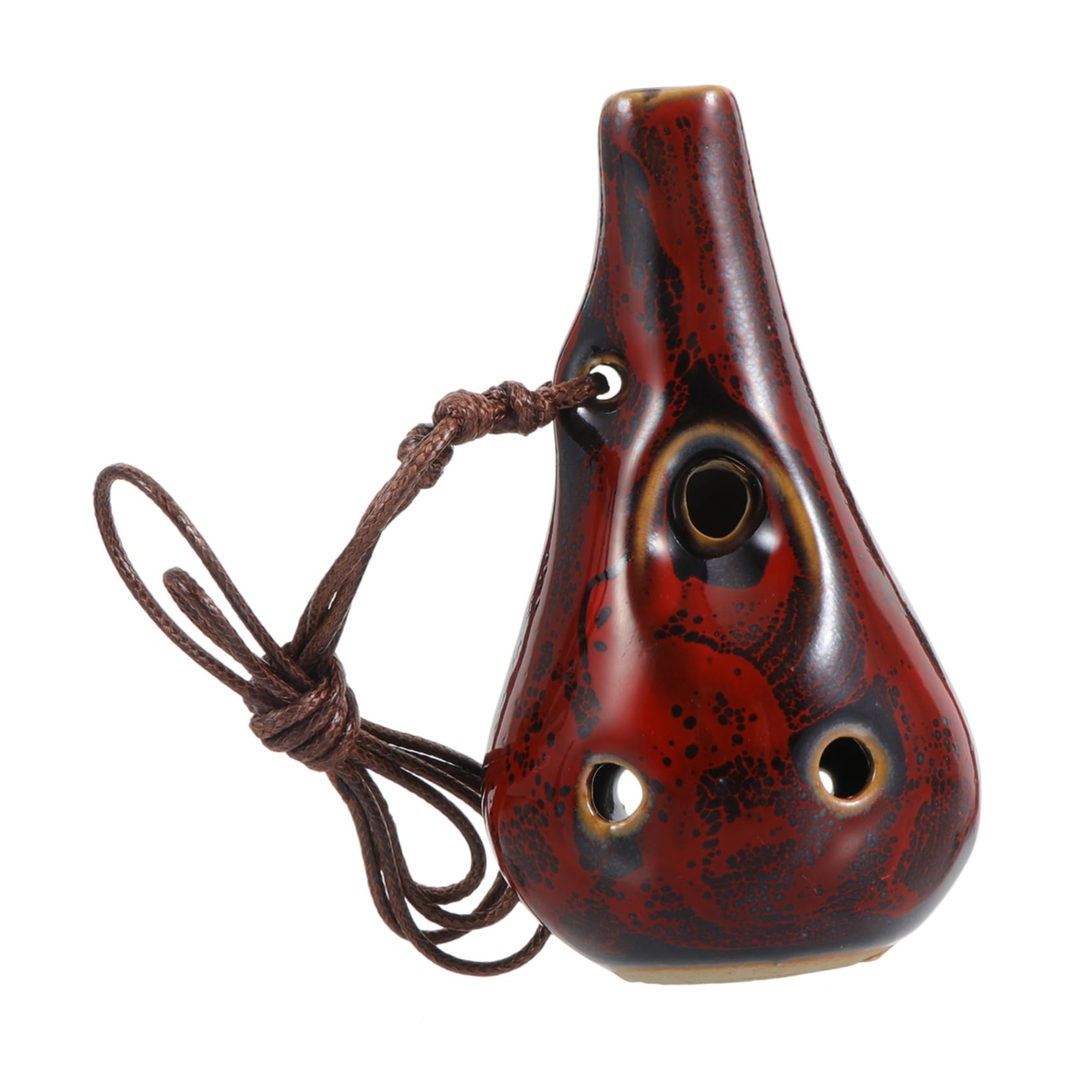 FUNOMOCYA Musical Ocarina Instrument for Beginners Portable Ceramic Wind Instrument Random Colors Easy to Play for Music Lovers and Students for Learning and Practice