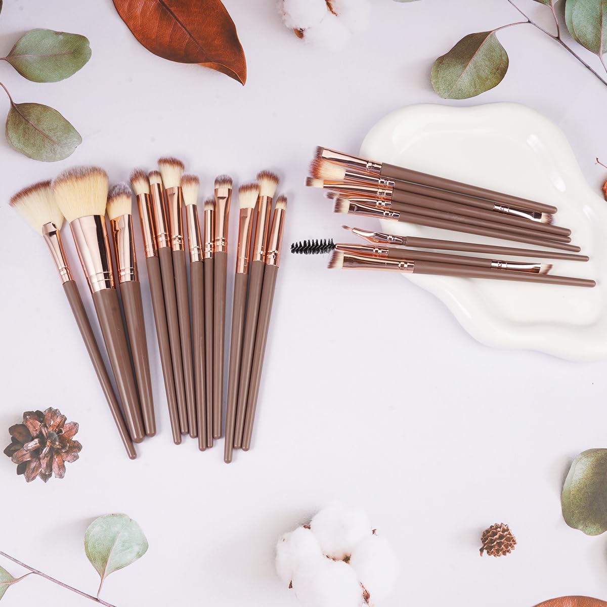 Ensemble De 40 Pinceaux De Maquillage Professionnel, Set De Pinceaux De Maquillage De Haute Qualité En Fibres SynthéTiques Pour Femmes | Outils De Fond De Teint MéLangé | Accessoires De Beauté Premium