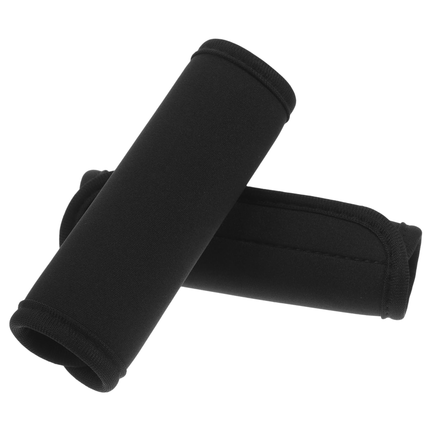 minkissy 5 Series Funda para Asa De Equipaje Maleta Cubierta De Envoltura De Equipaje Fundas para Asas De Equipaje Cubierta De La Manija del Equipaje Neopreno Negro 2 Piezas X 5