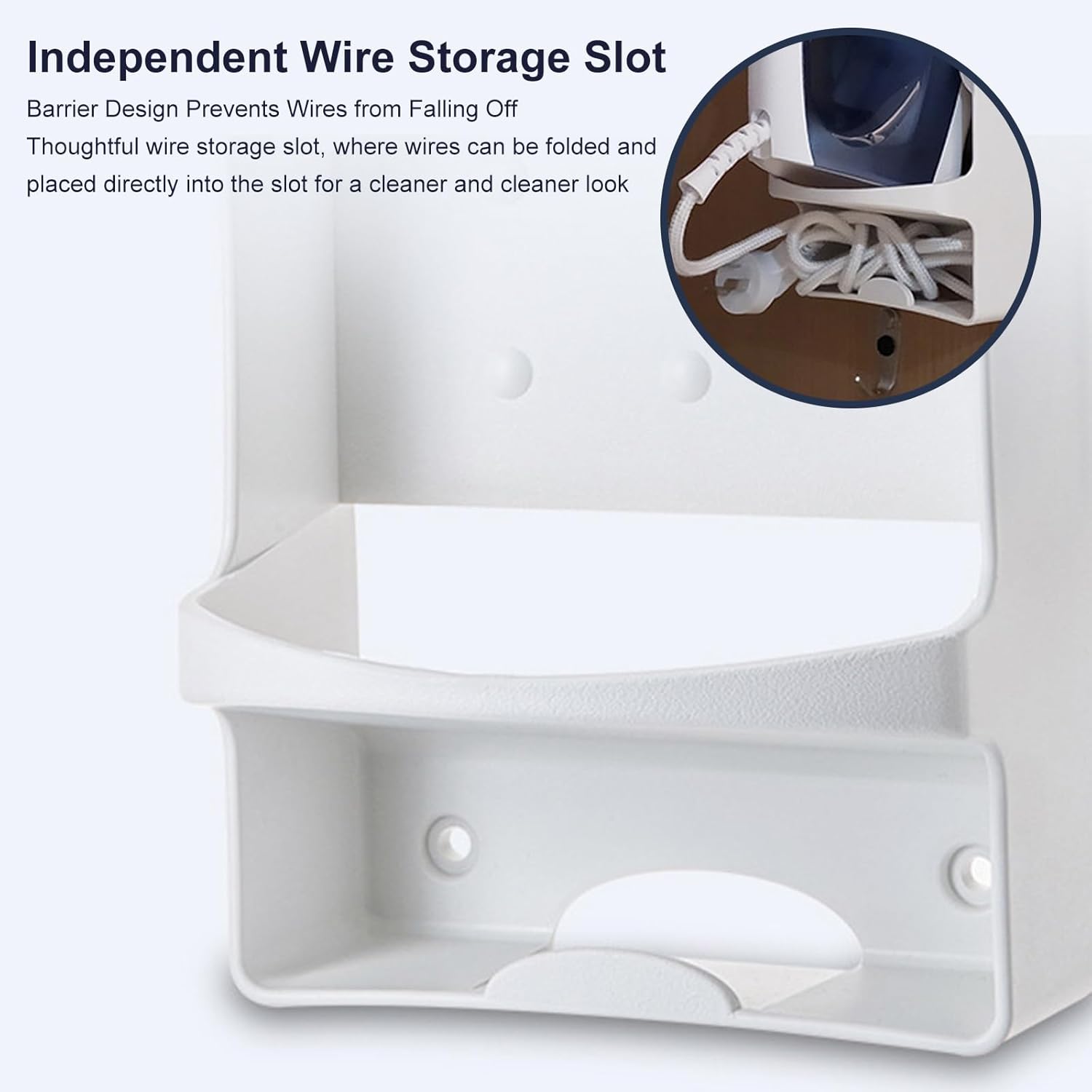 Wall Mount Iron Holder Ironing Board Hanger Space-Saving Household Bathroom Kitchen Closet Organizer Wall Rack Shelf