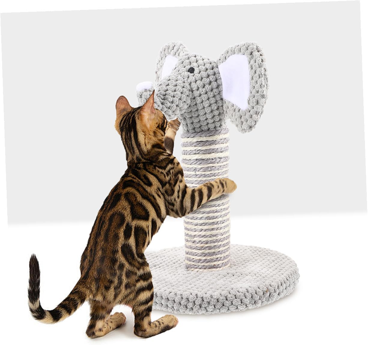 STOBAZA 2pcs Cat Scratching Posts with Natural Sisal Vertical Claw Scratcher Small Cat Climbing for Indoor Kittens