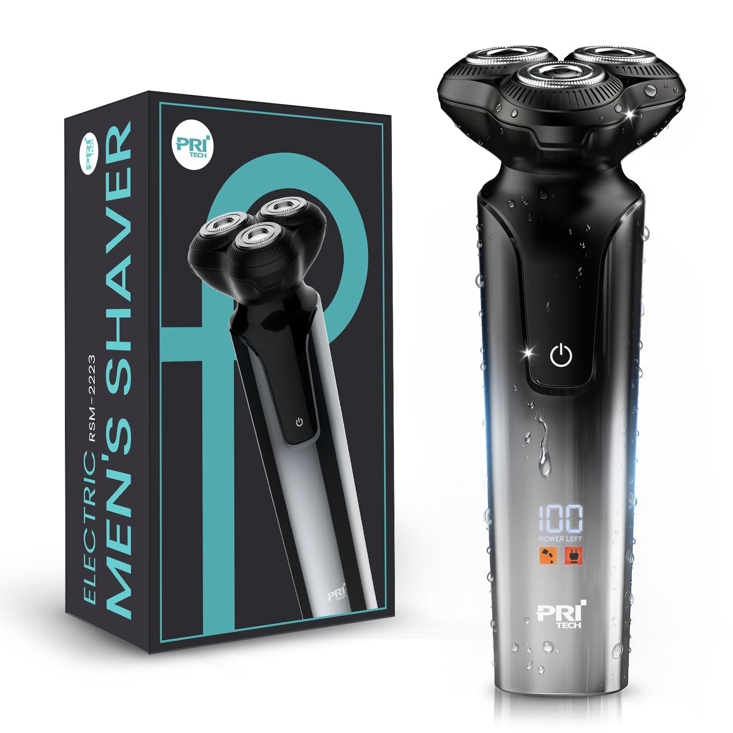 PRITECH Electric Razor for Men Rotary Electric Shavers for Men Cordless Multicolor