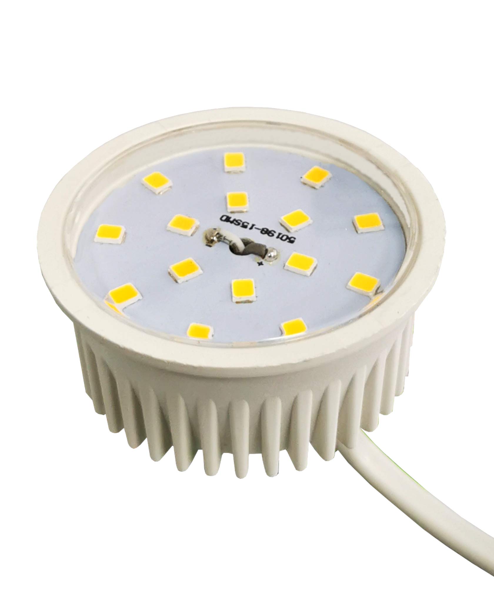 Trango 10er Pack MO15SD-10 Ultra flach 5Watt 3 Stufen dimmbar LED Modul 3000K warmweiß zum Austauschen GU10 & MR16 Halogen Leuchtmittel, Einbauleuchten, Deckenstrahler, Einbaustrahler, Deckenleuchte