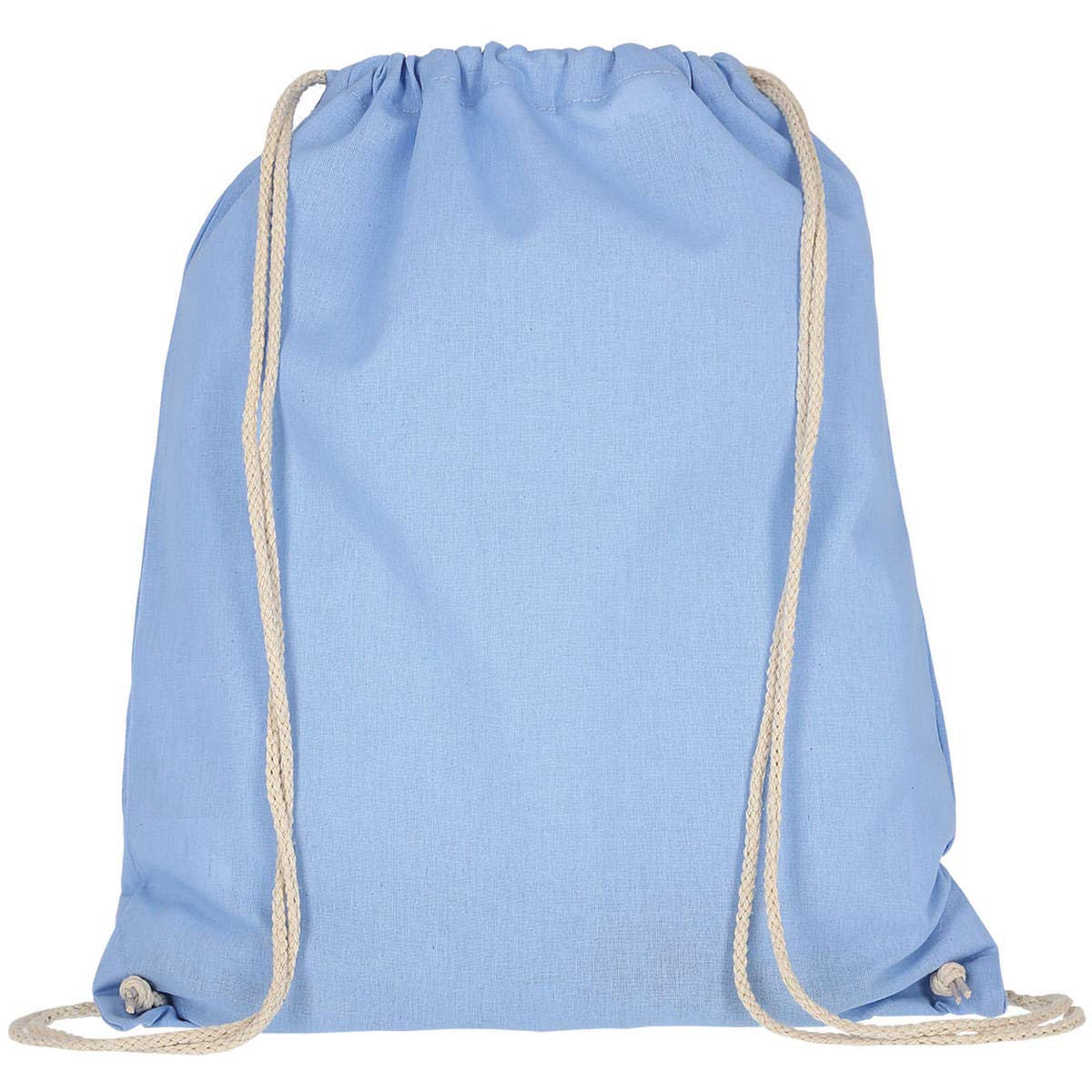 MyShirt - Bolsa de yute para pintar (10 unidades, 38 x 46 cm, con cordón), varios colores, azul celeste
