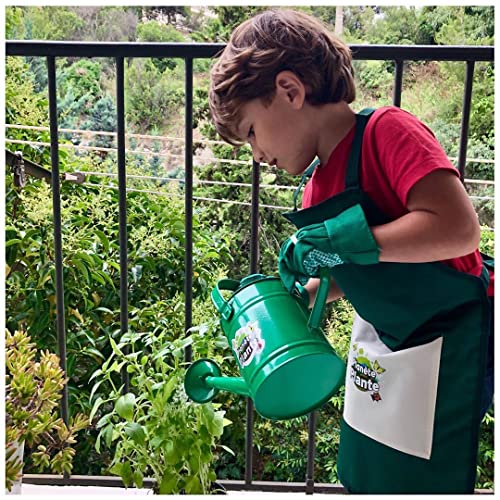 PLANETE PLANTE - Garten-Schürze für Kinder S/M - Gartenbekleidung - 170521 - Polyester - Garten - Natur - Pflanze - Blumen - Ausrüstung - Kinderspiel - Ab 3 Jahren