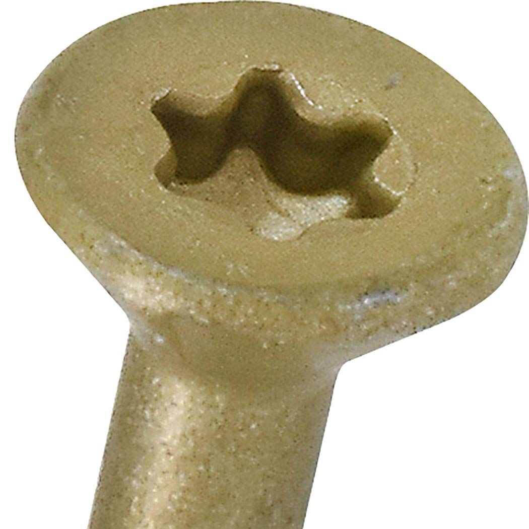 Power Pro One Screws, Flat Head, Bronze Epoxy Coated, #10 x 2-In., 95-Pk. -116843