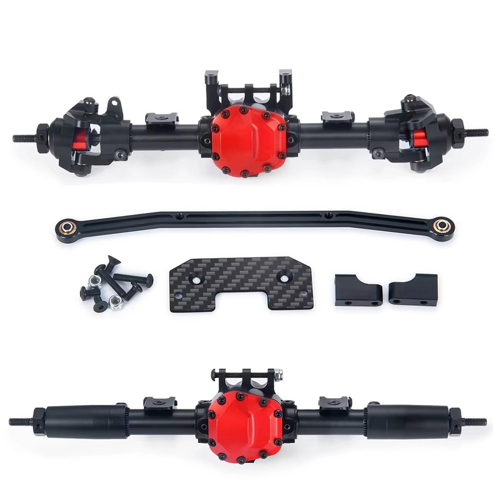 Kompatibel Mit Axial Für SCX10 II AX90046 90047 90027 1/10 RC Für Felsen Crawler Car Teile Metall Vordere Hinterachse Gerade Komplettes Achse RC Modelle