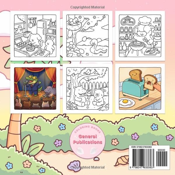 Funny Crimes: A Cozy and Silly Crime Scenes Coloring Book for Adults and Teens with 40 Hand-Drawn Comfy Pages for Stress Relief and Relaxation - Image 2