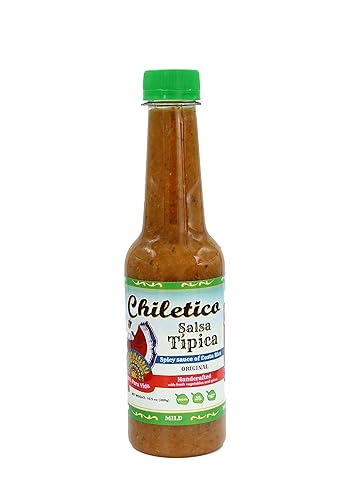 Chiletico - Salsa tradicional de Costa Rica - Suave, 10.5 onzas líquidas, paquete de 1