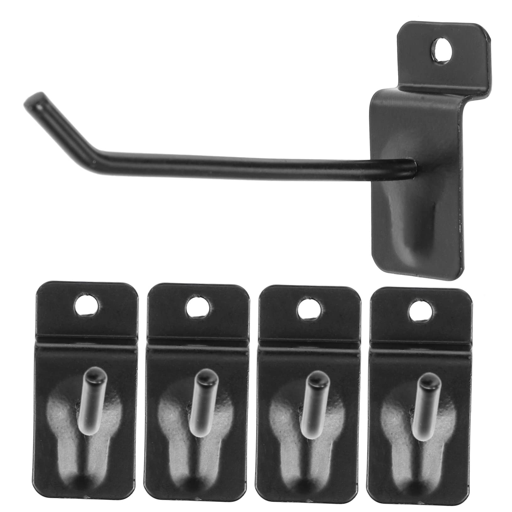 Ganci per Pannelli Forati Leggeri e Facili da Installare 50 Pezzi in Ferro Nero per Appendere Gioielli e Accessori in Casa o Officina