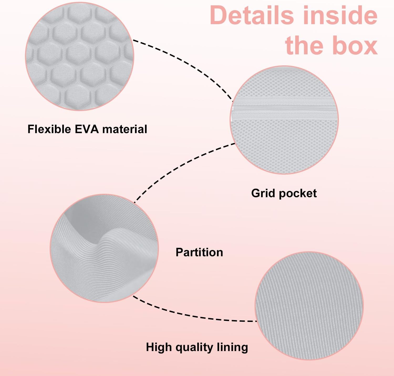 EVA Hard Storage Case Compatible with Liene 4x6'' M100 M200 Photo Printer Full-Color Portable Instant Printer,Anti Fall and Waterproof,Pink(Case Only)
