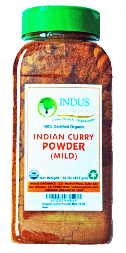 Authentic Indian Curry Powder Blend (Mild), 1 Lb jar, Salt Free, Premium Grade, Freshly Packed