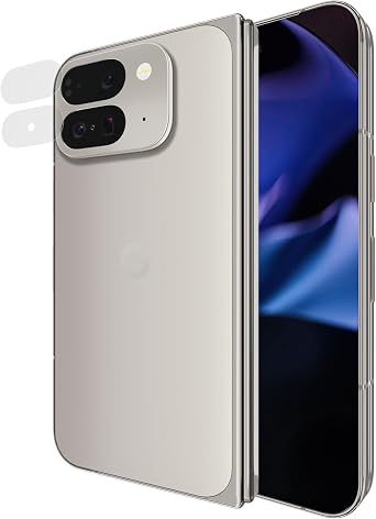Case-Mate Google Pixel 9 Pro Fold Camera Lens Protector - Double Layer 9H Tempered Glass - Durable Anti-Scratch and Anti-Shatter Materials - Ultra HD View w/Night Shooting, Case Friendly, Easy Install