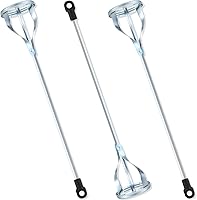 Therwen 3-Pack Stainless Steel Paint Mixer for Drill - 1-5 Gallon Stirrer Paddle for Paint, Mortar, Mud, Grout & Cement Mixing