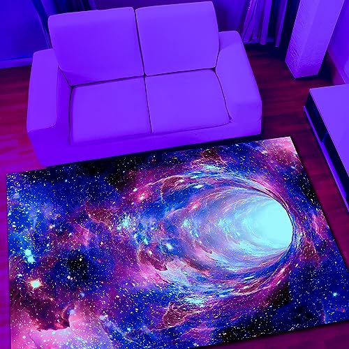 Tapete Galaxy Área Negro 70"x47"x0.39" Decorativo miniatura 1