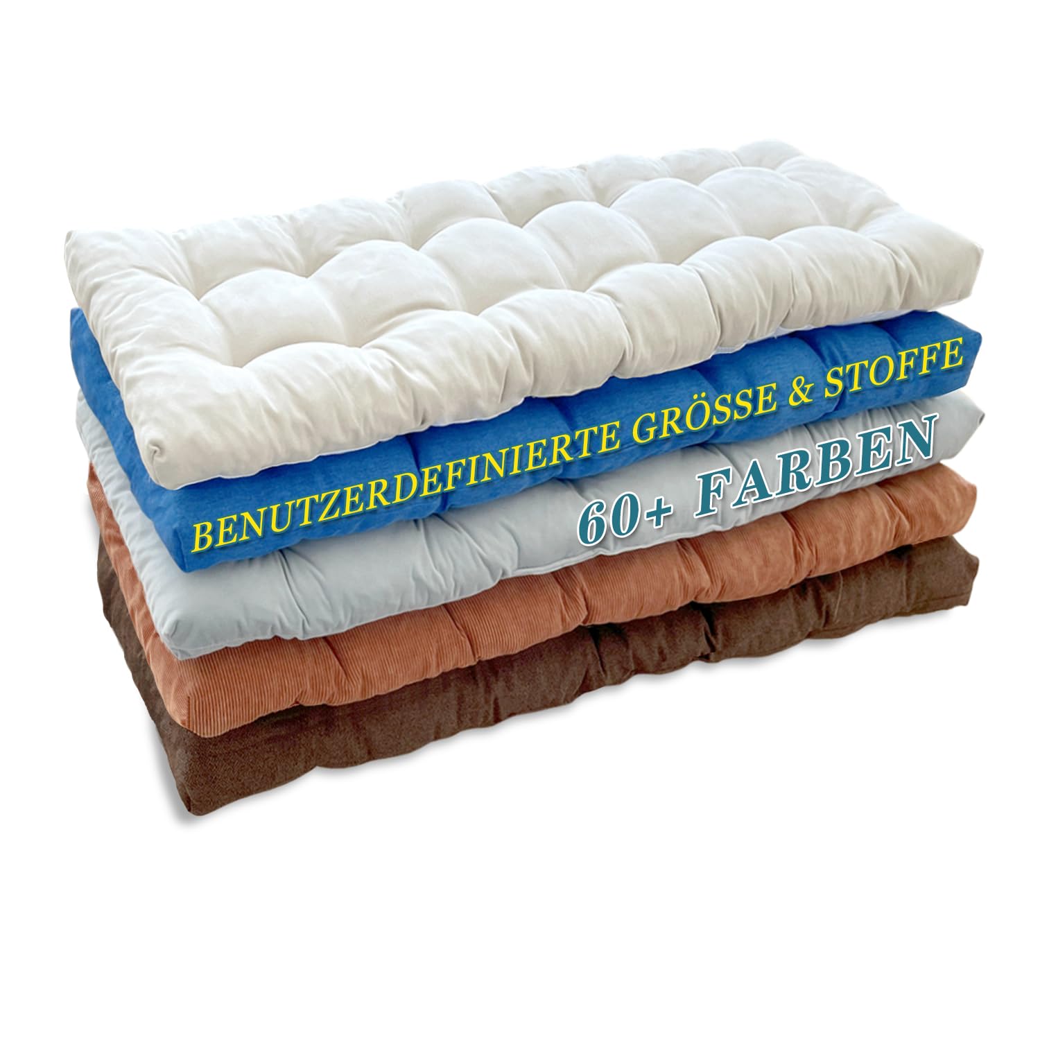 Pillow Perfect Bankkissen Für Gartenbank – 111,8x48,3 Cm, Grau, Wetterfest Für Innen & Außen