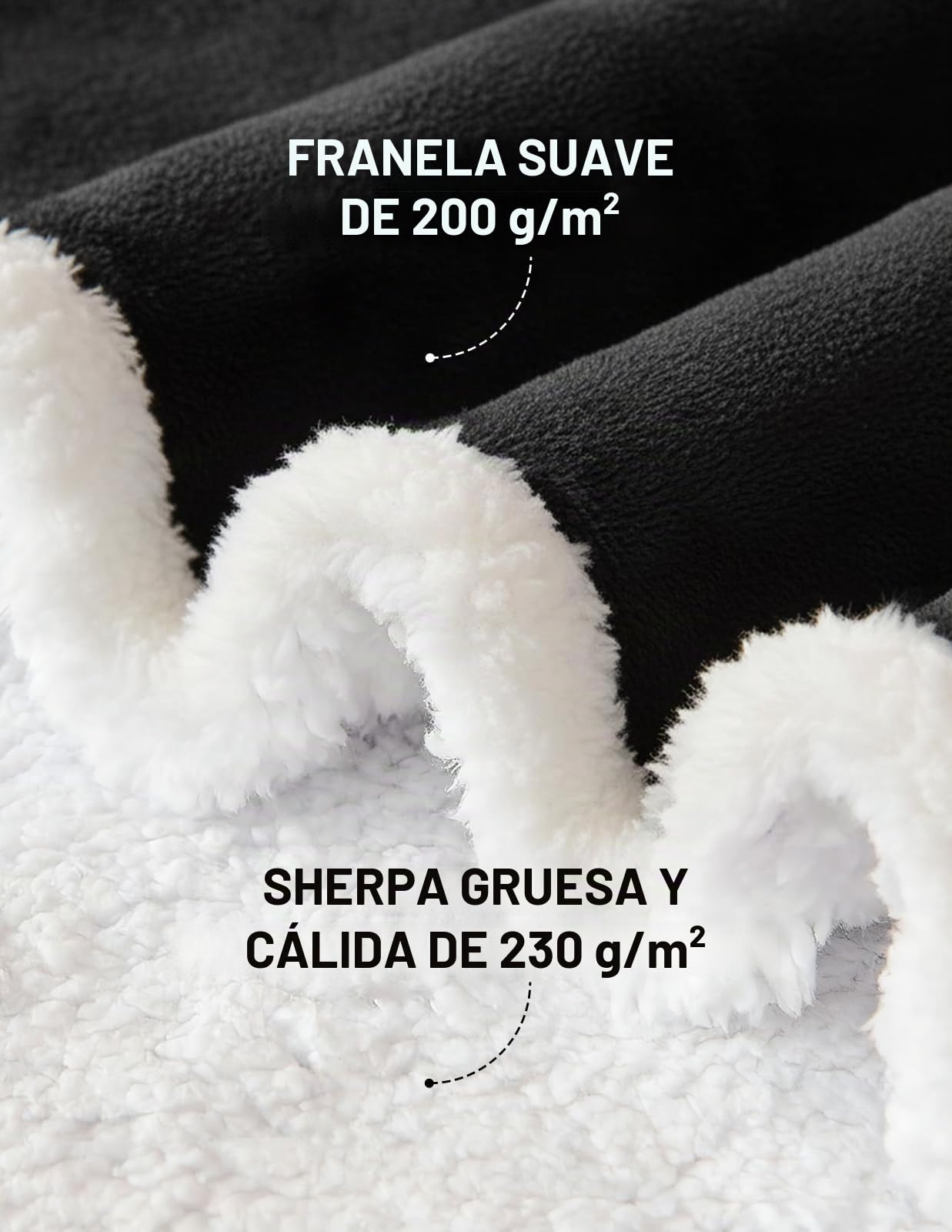 Mewaii Batamanta Invierno con Capucha de Gato Negro, Sudadera Extra Larga de Franela y Sherpa, Manta Con Bolsillo Gigante, Sudadera Cálida para Descansar, Regalo Ideal para Amantes de Gatos